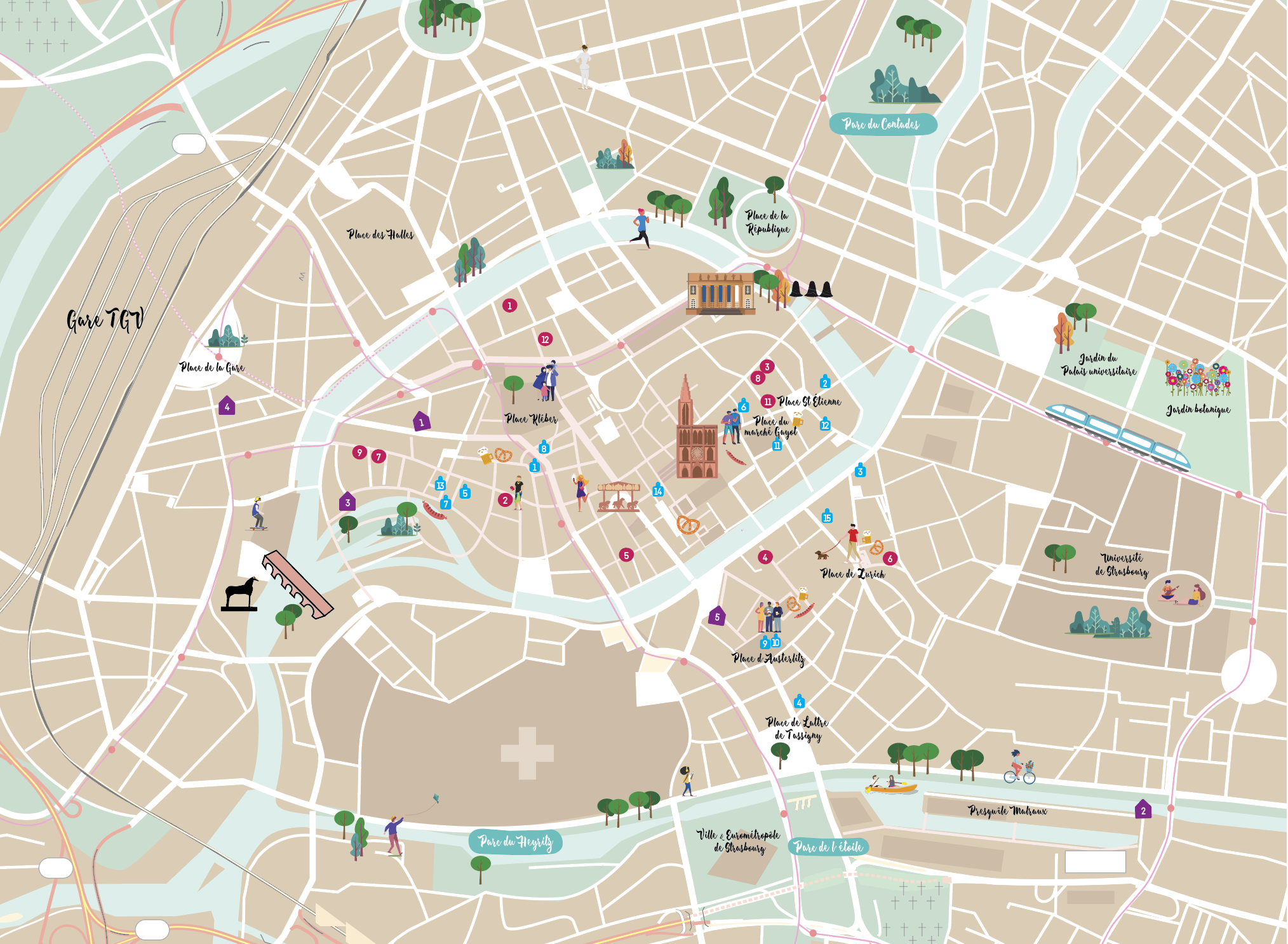 Strasbourg City map